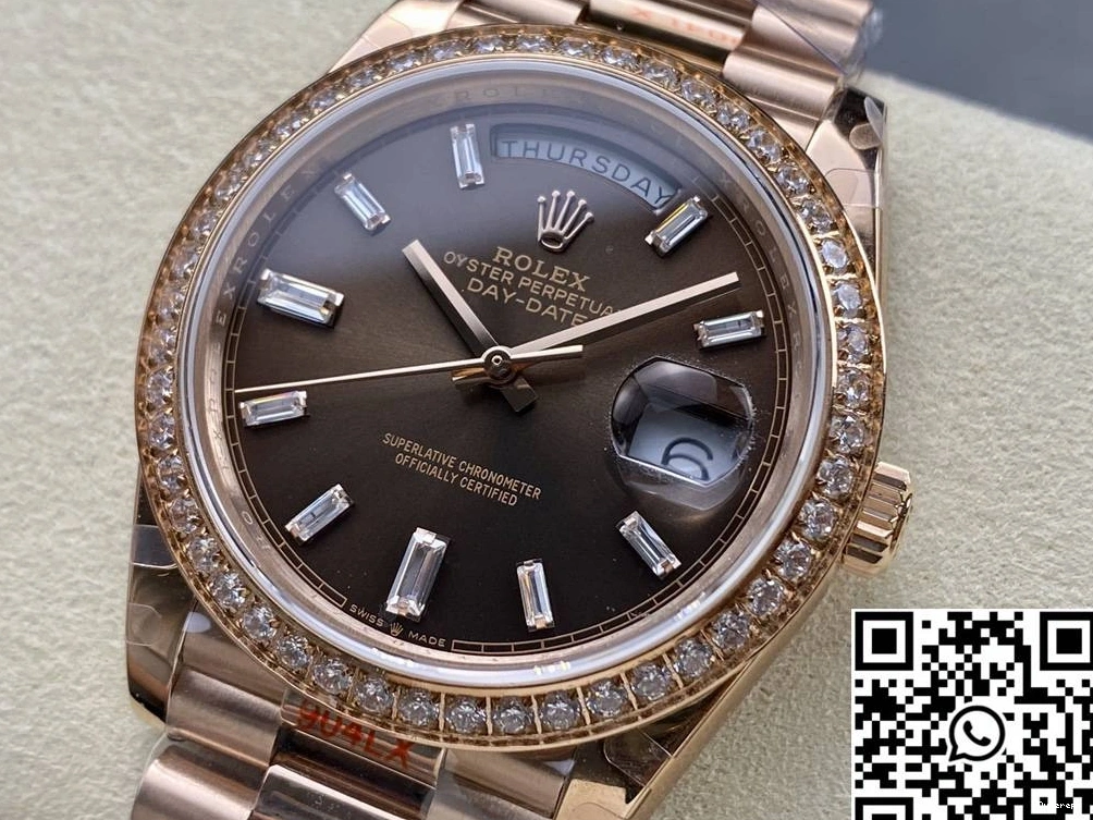 QF Factory Tungsten Day v5 M228345rbr-0006 Steel Rolex Dial Date Chocalate 0407